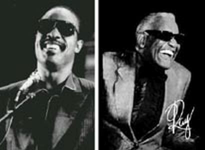 Ray Charles y Stevie Wonder
